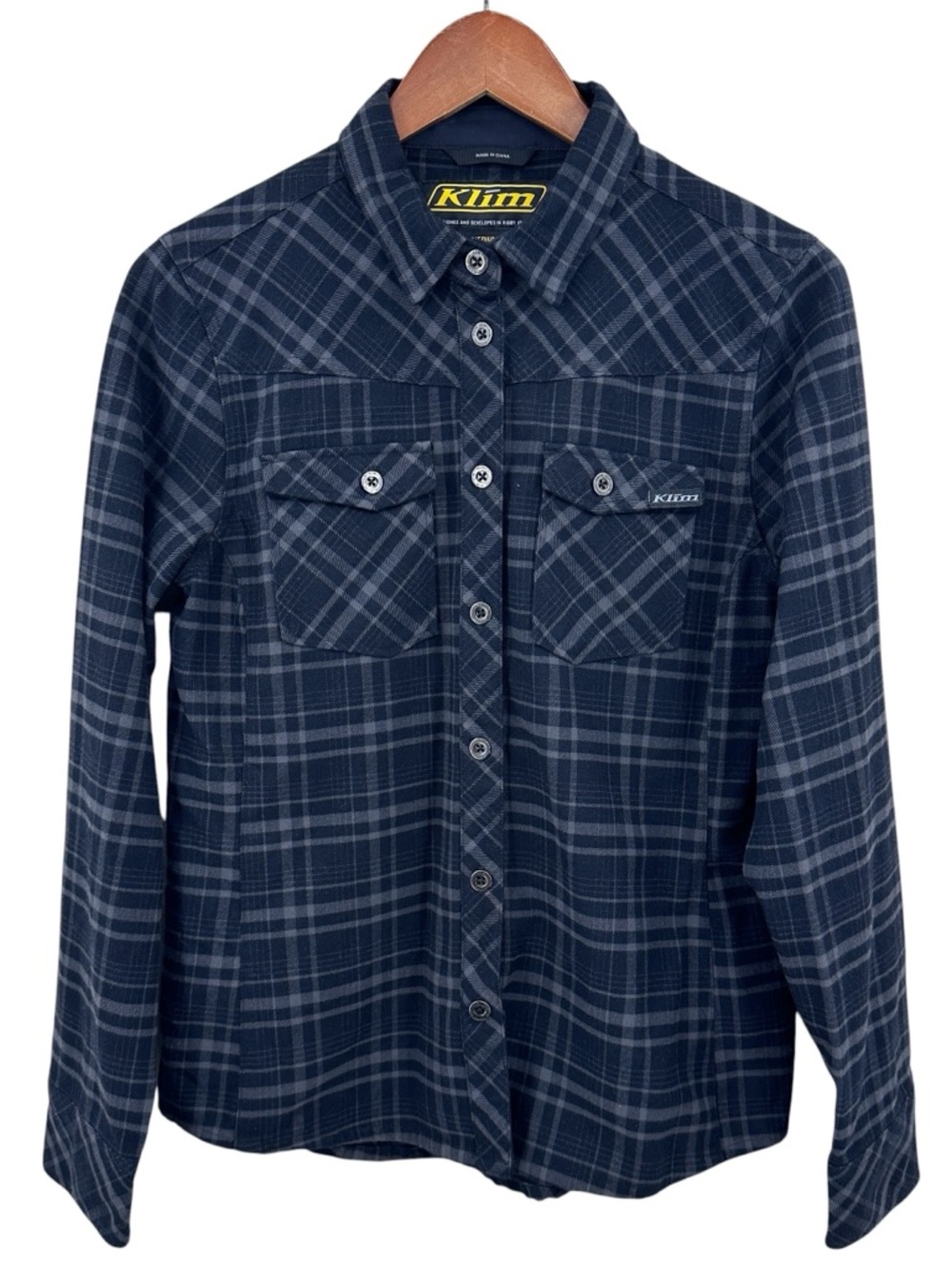 KLIM Shirt Plaid Upland Flannel Long Sleeve Motorcycle Black
